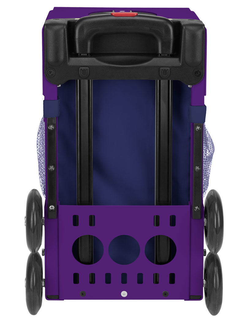 Zuca Fairy Dust Sport Insert Bag and Purple Frame with Flashing Wheels
