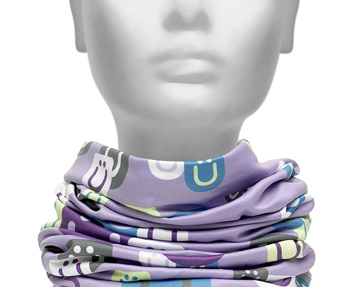 ZUCA 9-in-1 Multifunctional Headwear (Purple)