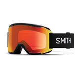 Smith Optics Squad Snow Goggles (Black, Everyday Red Mirror)