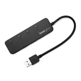 Knox Gear USB 3.0 Hub - 4 Port USB Hub 3.0 - Powered USB Hub for Mac Laptop, PC, PS4, Xbox, TV