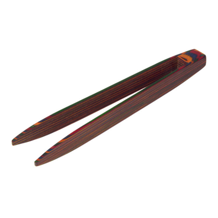 Island Bamboo Pakka Wood Toast Tongs (Rainbow)