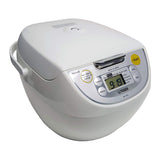 Tiger JBV-S18U 10-Cup Microcomputer Controlled 4-in-1 Rice Cooker (White)