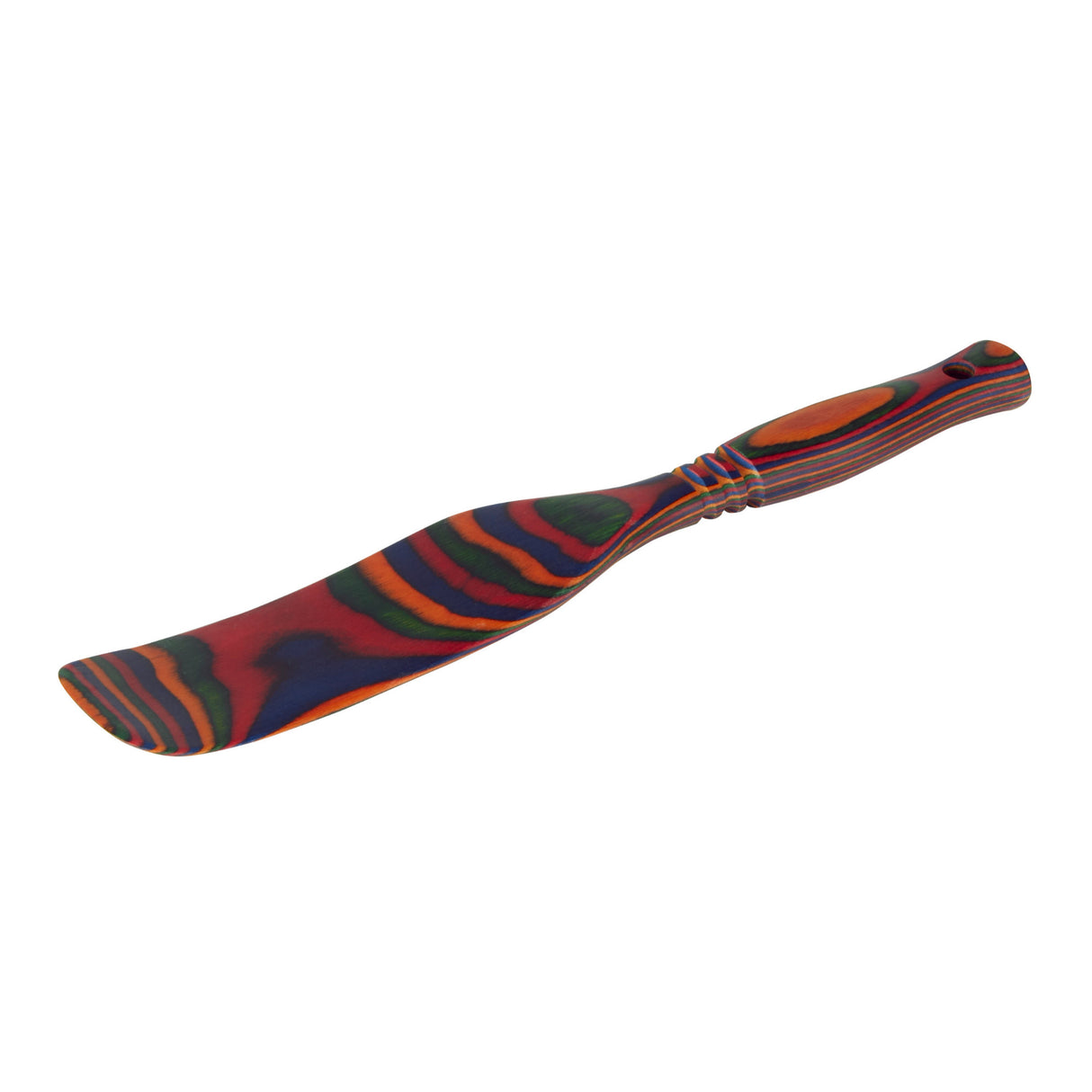 Island Bamboo Pakka Wood Spurtle (Rainbow)