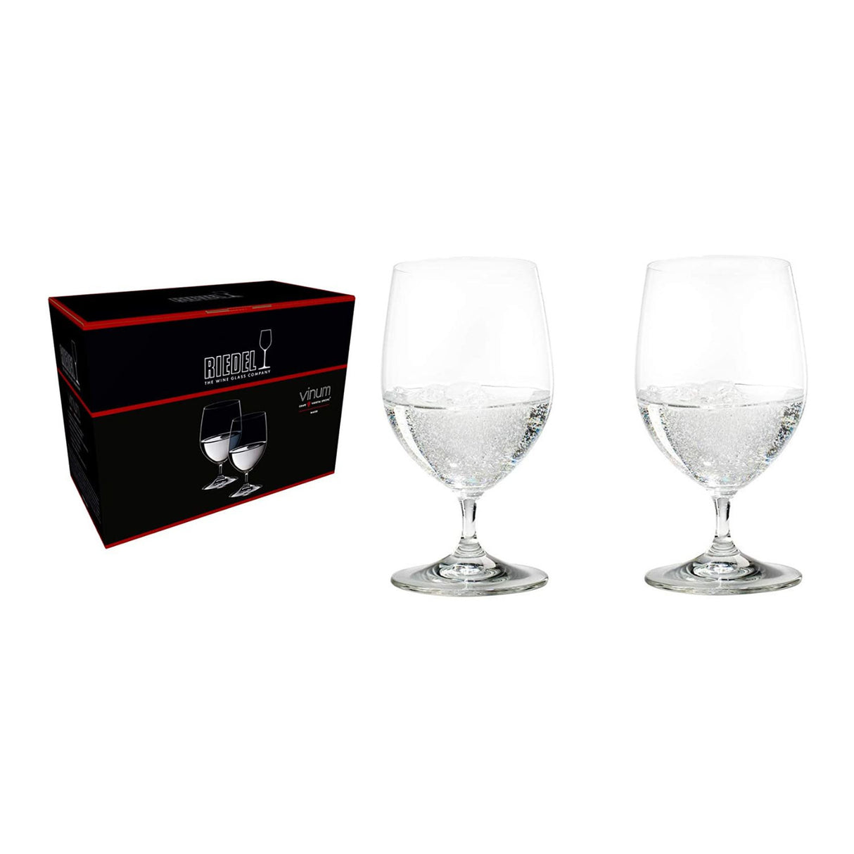 Riedel Vinum Water Glass (Set of 4) with Large Microfiber Polishing Cloth