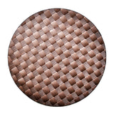 Saleen Round Placemat (Brown, Set of 12)