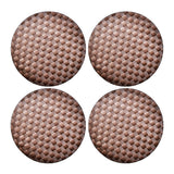 Saleen Round Placemat (Brown, Set of 4)