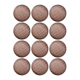 Saleen Round Placemat (Brown, Set of 12)