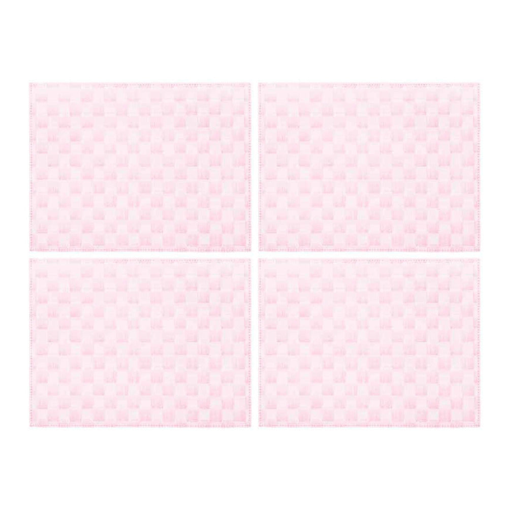 Saleen Rectangular Placemat (Pastel Rose, Set of 4)