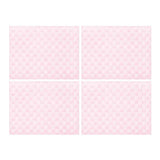 Saleen Rectangular Placemat (Pastel Rose, Set of 4)