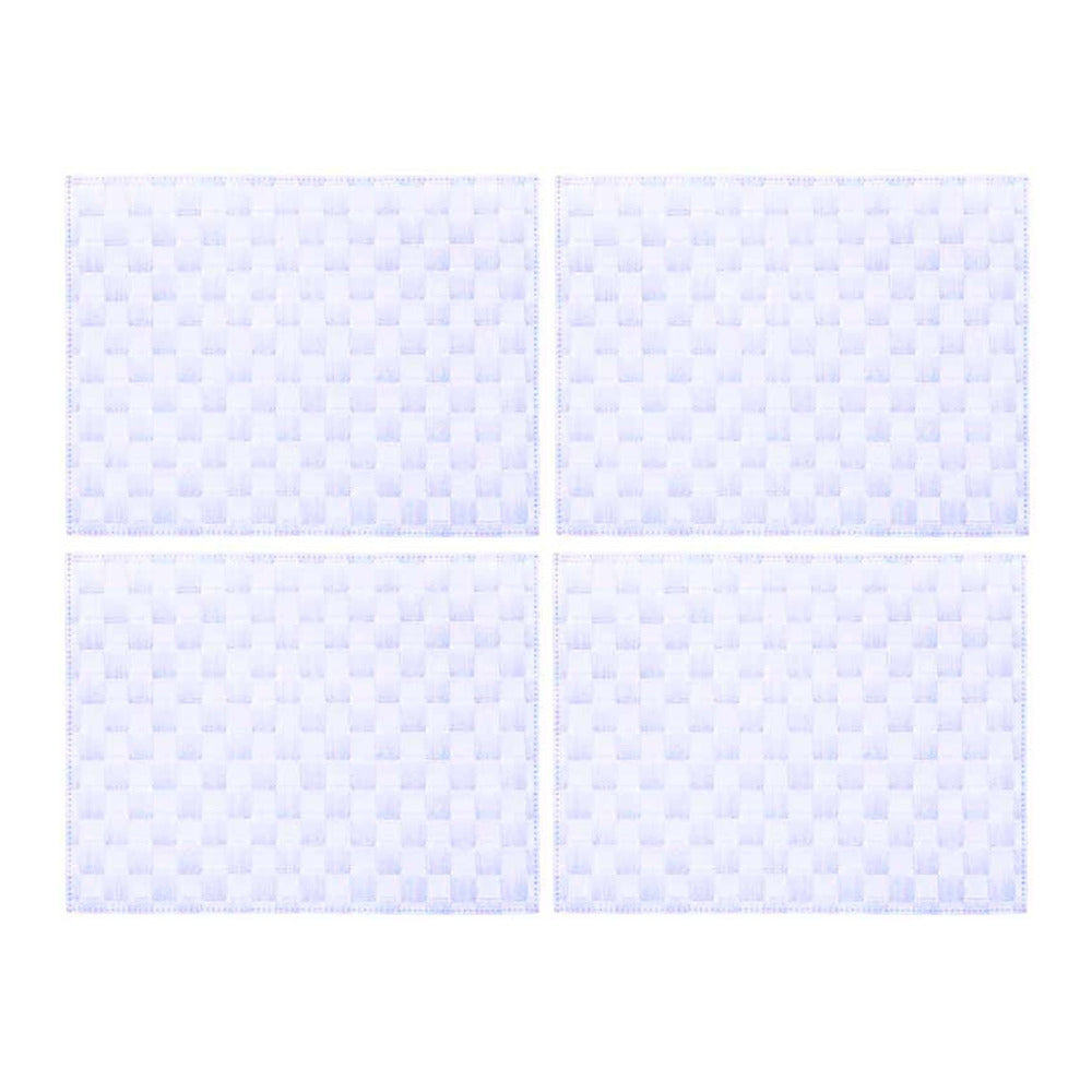 Saleen Rectangular Placemat (Pastel Purple, Set of 4)