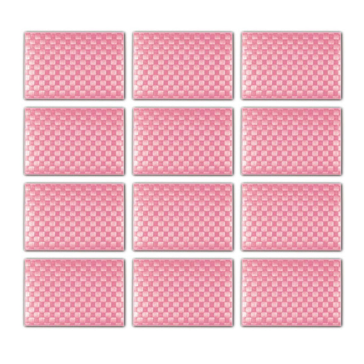 Saleen Rectangular Placemat (Candy Red, Set of 12)