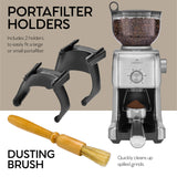 ChefWave Bonne Conical Burr Coffee Grinder w/ 16 Grind Settings, Stainless Steel