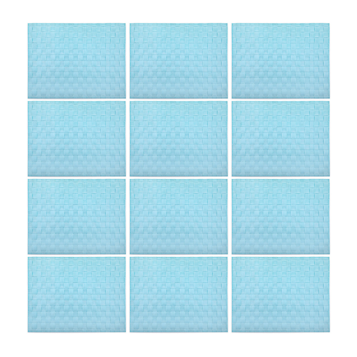 Saleen Rectangular Placemat (Pastel Blue, Set of12)