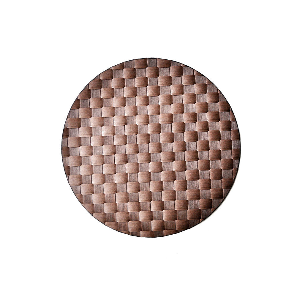 Saleen Round Placemat (Brown, Set of 12)