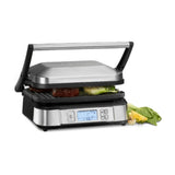 Cuisinart GR-6S Smoke-less Contact Griddler with Small Grill Brush Bundle