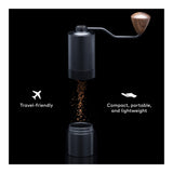 ChefWave Aluminum Alloy Manual Conical Burr Coffee Grinder w/ Adjustable Setting
