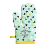 June Clever  Smiling is Fun, Funny Oven Mitt (2-Pack)