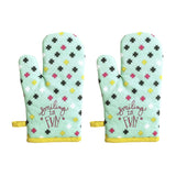June Clever  Smiling is Fun, Funny Oven Mitt (2-Pack)