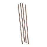 Mind Reader Stainless Steel Reusable Straight/Curved Straws (Rose Gold, 8-Pack)