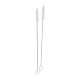 Mind Reader Stainless Steel Reusable Straight/Curved Straws (Rose Gold, 8-Pack)