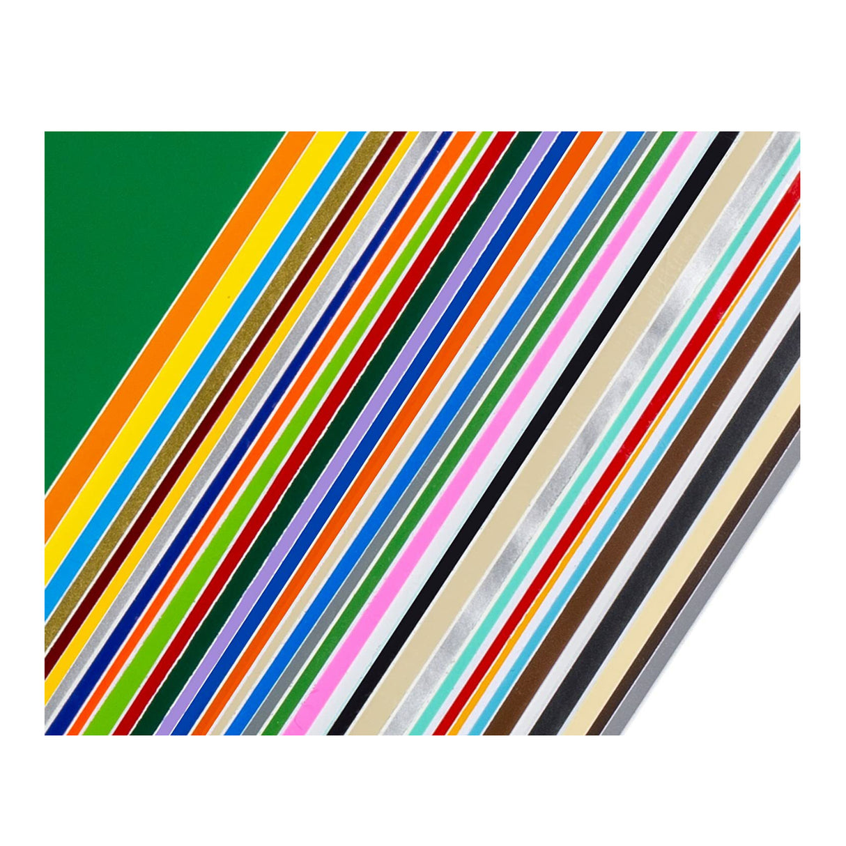 EZ Craft USA Permanent Adhesive Backed Vinyl Sheets (40 Sheets, Assorted Colors)