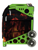 Zuca Blaze Sport Bag and Green Frame with Flashing Wheels
