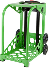Zuca Blaze Sport Bag and Green Frame with Flashing Wheels