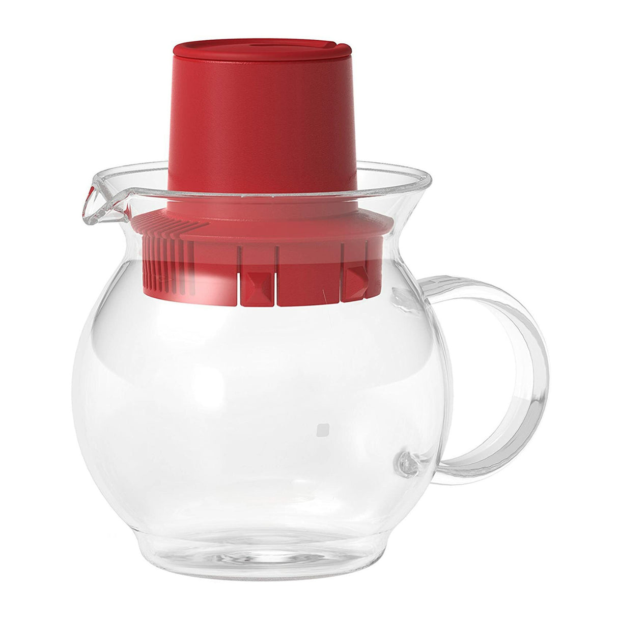 Hario 300ml Teabag Teapot for Decaf and Regular Coffee (Red, White, 2-Pack)