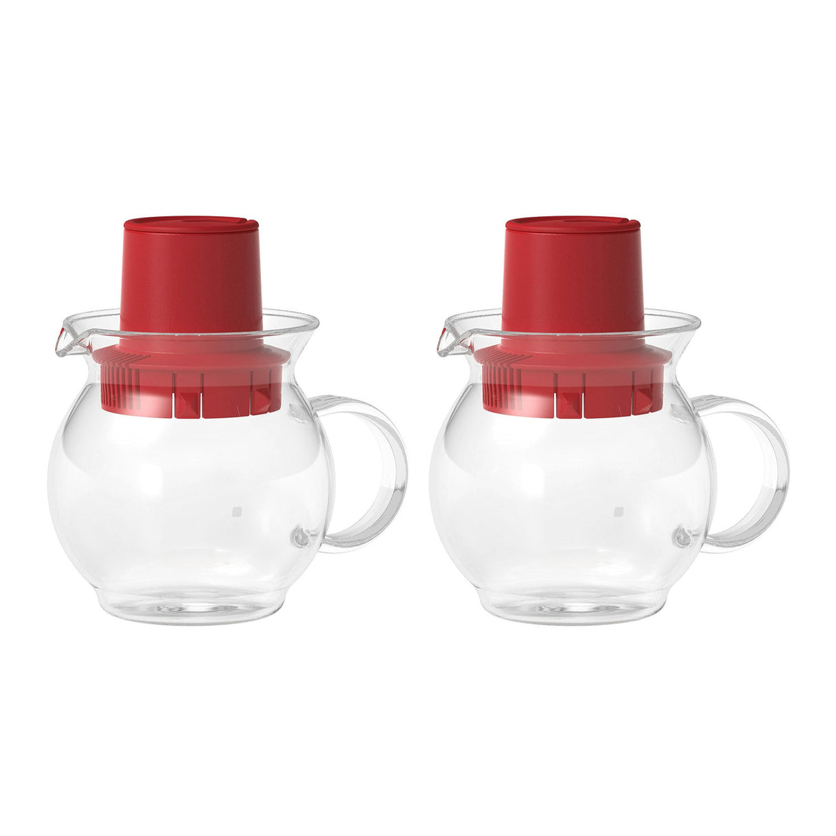 Hario 300ml Teabag Teapot (Red, 2-Pack)