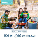 Lifestyle 34-Quart Electric Cooler/Warmer with Dual AC and DC Power Cords (Blue)