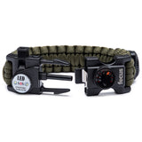 Spyderco Rescue 3 Lightweight Folding Knife with Multi-Tool Paracord Bracelet