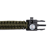 Spyderco Rescue 3 Lightweight Folding Knife with Multi-Tool Paracord Bracelet