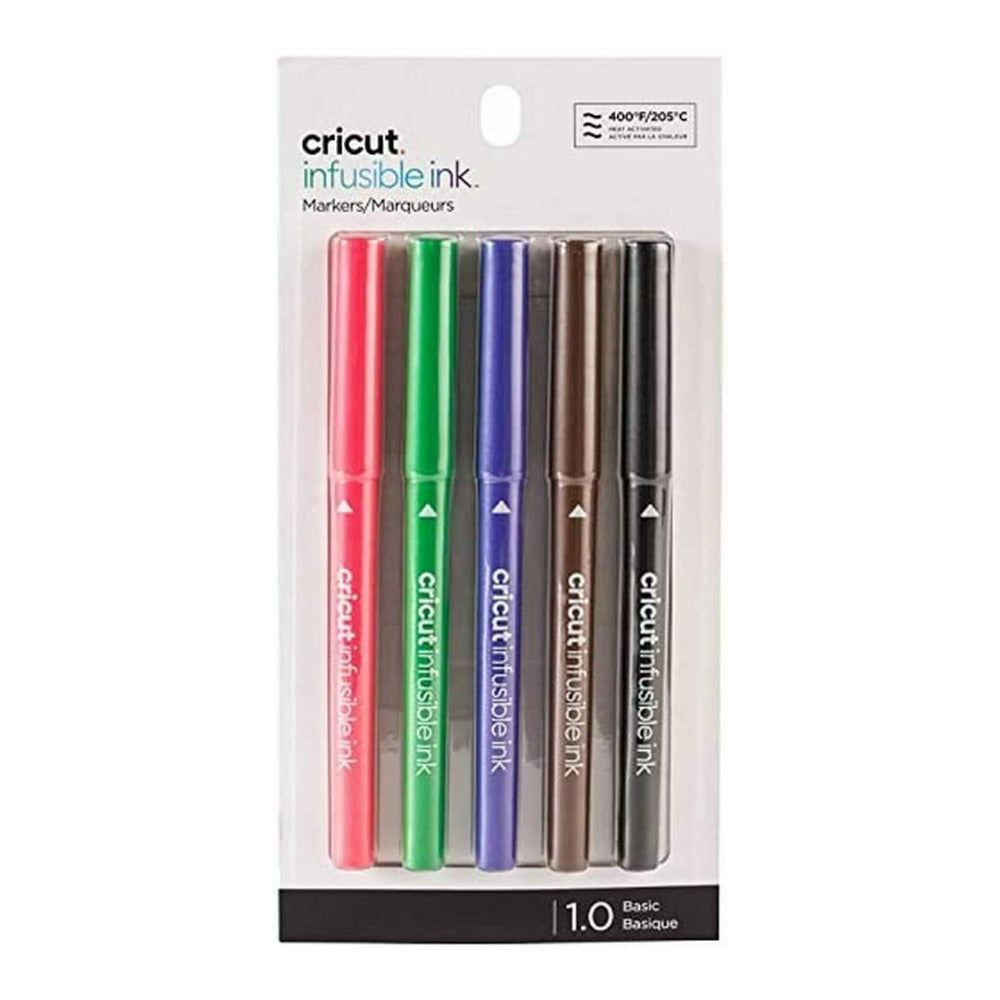 Cricut 1.0 Basic Medium-Point Infusible Ink Markers (5-Pack)