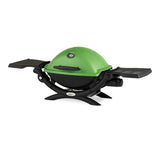 Weber Q 1200 Gas Grill (Green) and Adapter Hose