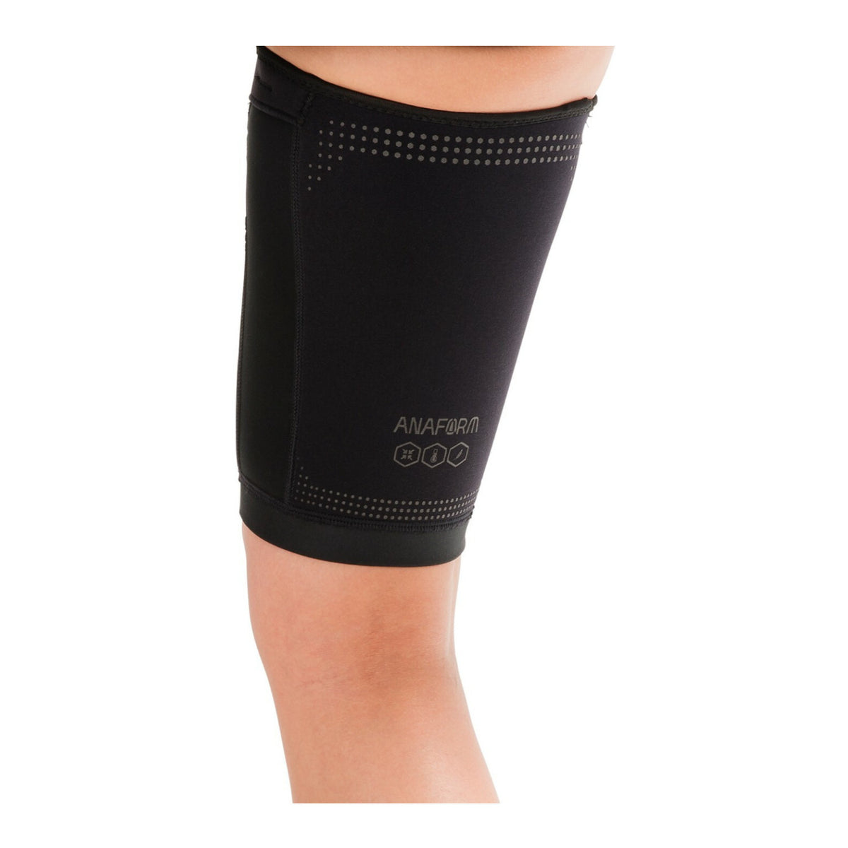 DonJoy Performance Anaform Compression Thigh Sleeve (L, Black)