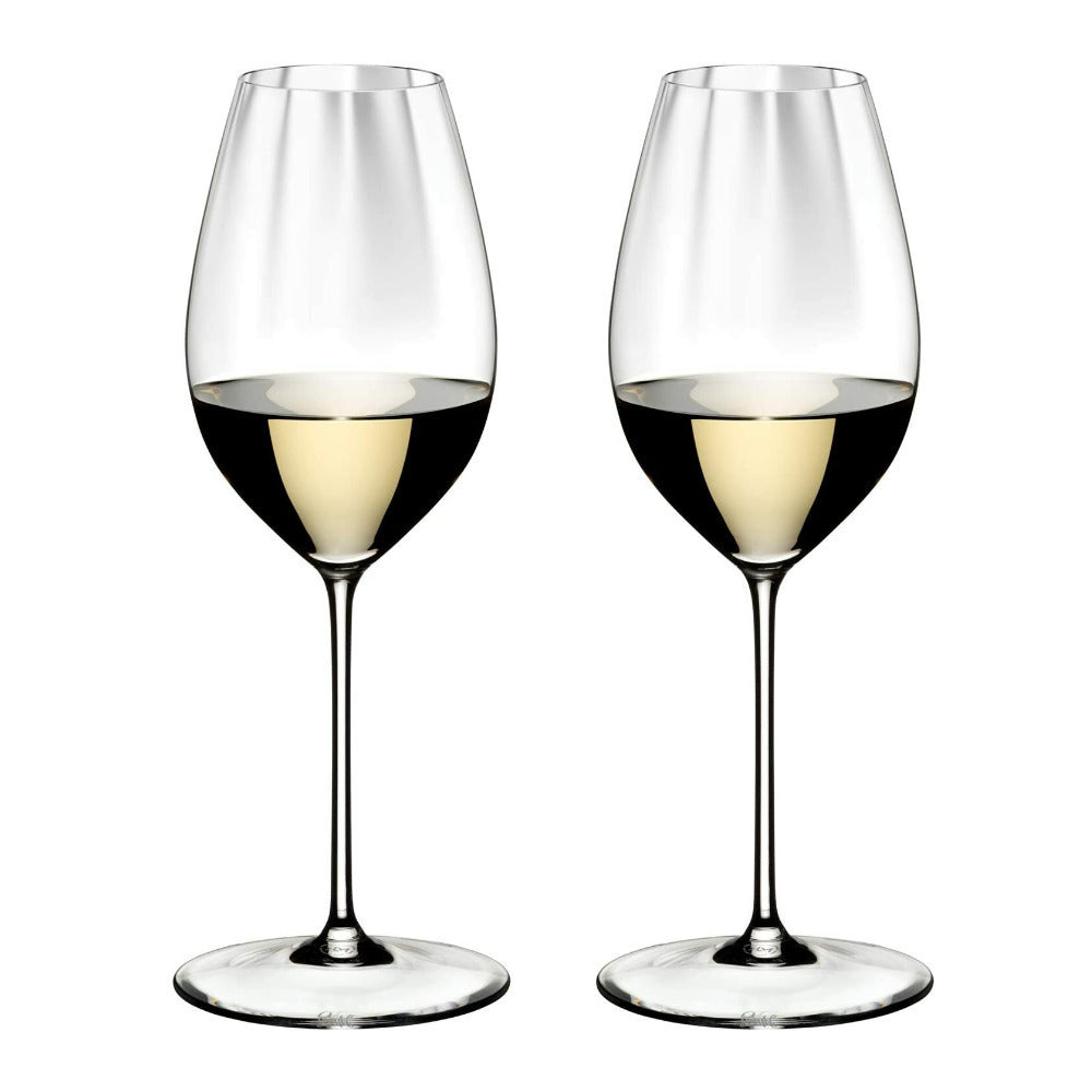 Riedel Performance Sauvignon Blanc Glass (15 oz, 2-Pack) and Wine Pourer/Stopper