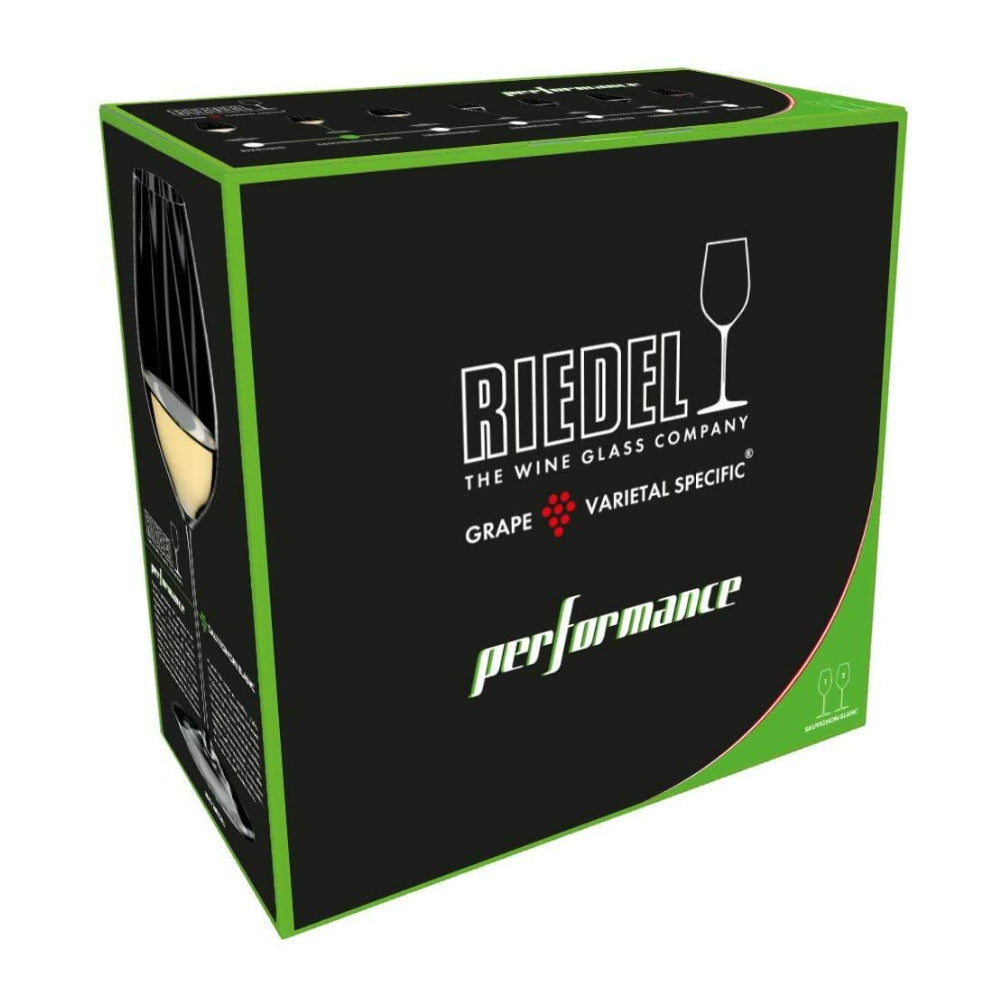 Riedel Performance Sauvignon Blanc Glass (15 oz, 2-Pack) and Wine Pourer/Stopper