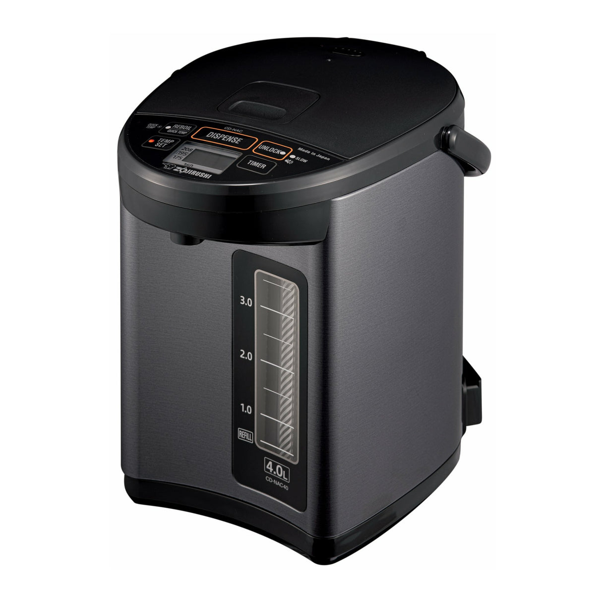 Zojirushi Micom Water Boiler (4-Liter, Metallic Black) with Cleaner and Tumbler