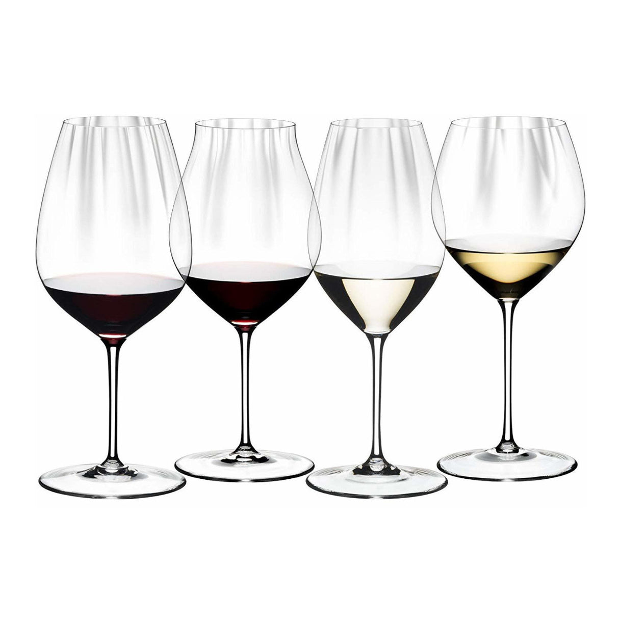 Riedel Performance Wine Glasses (4-Pack) with Wine Pourer and Polishing Cloth
