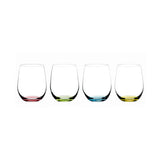 Riedel O Wine Tumbler Happy O (4-Pack) with Polishing Cloth