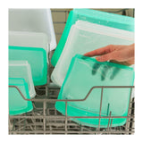 Cuisipro Silicone Seamless Reusable Bags (Clear, 5.25 x 4.75-inch, 2-Pack)