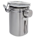 ChefWave Stainless Steel Coffee Canister with Measuring Spoon (Open Box)