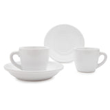 Update International 3-oz Ceramic Tiara Espresso Cup and Saucer Set (2-Pack)