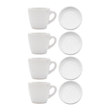 Update International 3-oz Ceramic Tiara Espresso Cup and Saucer Set (2-Pack)