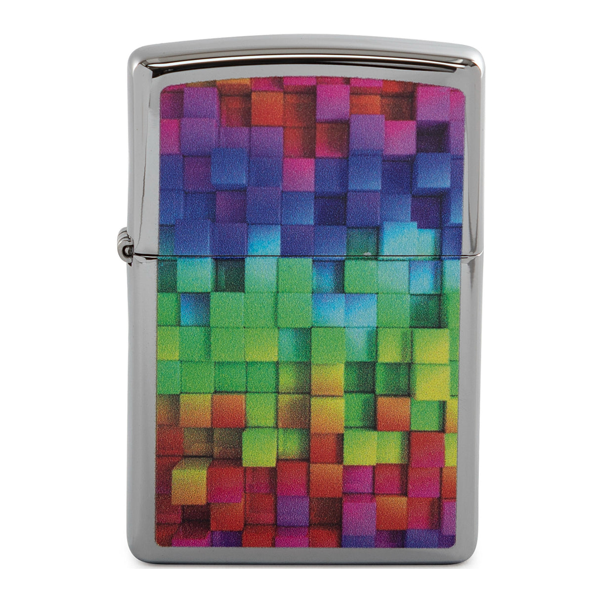 Zippo Rainbow Weave on Chrome Lighter