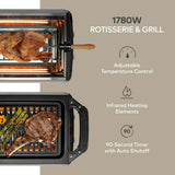 ChefWave Sosaku Smokeless Infrared Rotisserie Indoor Tabletop Grill