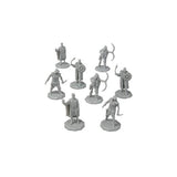 Monster Protectors Unpainted Fantasy Bandit Mini Figures (8-Pack)