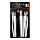 PANDAFLY 18-Pieces Mini Paint Brush Set for Art Painting
