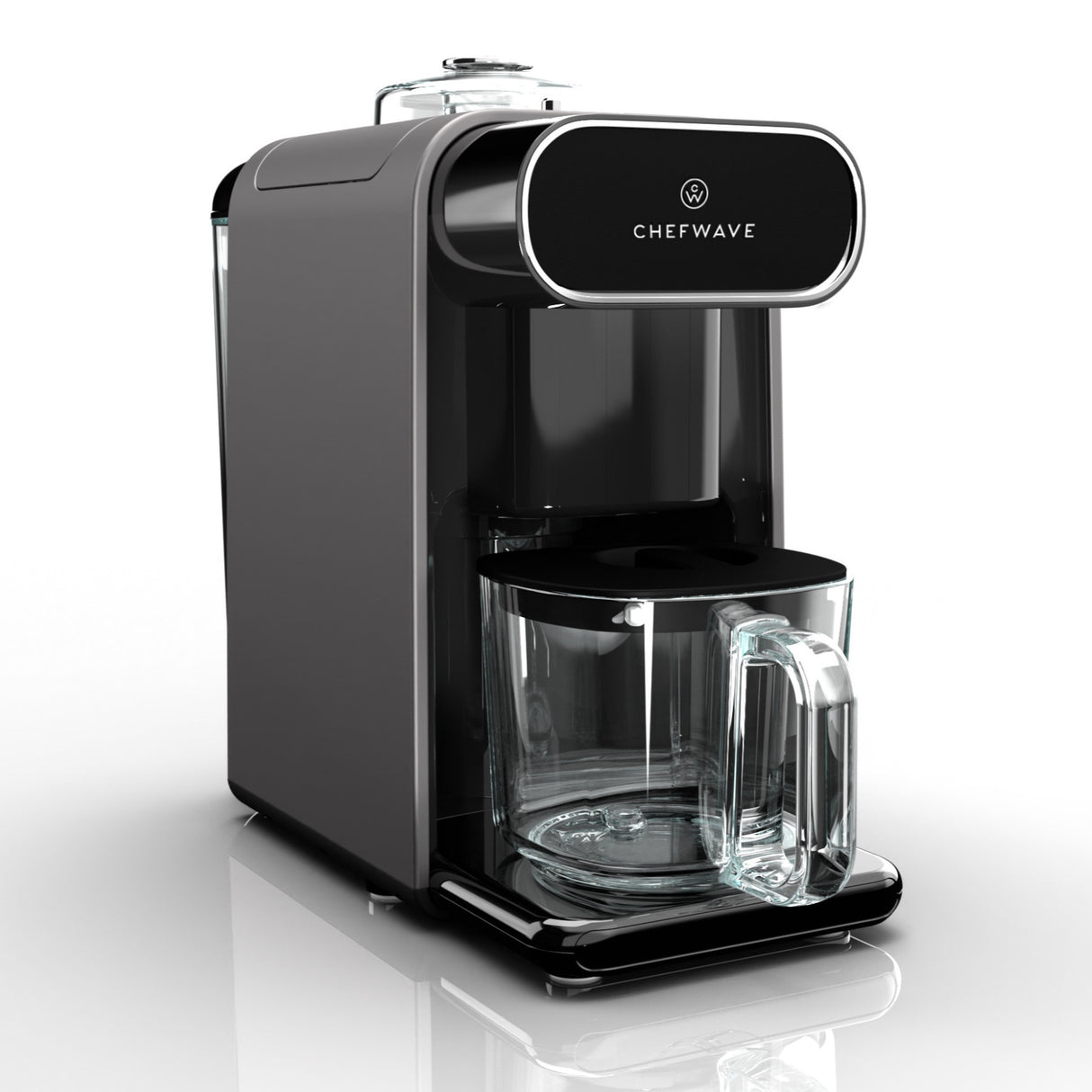ChefWave Milkmade Non-Dairy Milk Maker (Black/Silver) with Handheld Milk Frother
