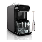 ChefWave Milkmade Non-Dairy Milk Maker (Black/Silver) with Handheld Milk Frother